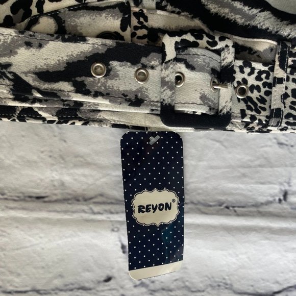 Reyon Women's Trousers with Belt - Picture 6 of 8